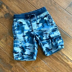 Gap Kids 3t Blue Draw String Pull Up Cargo Shorts